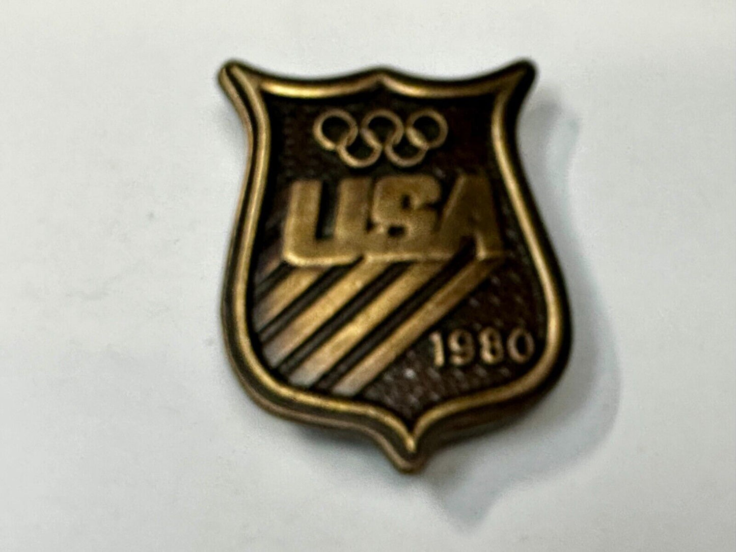 1980 USA Olympic Committee Bergamot Brass Works Vintage Belt Buckle Paul Rollins