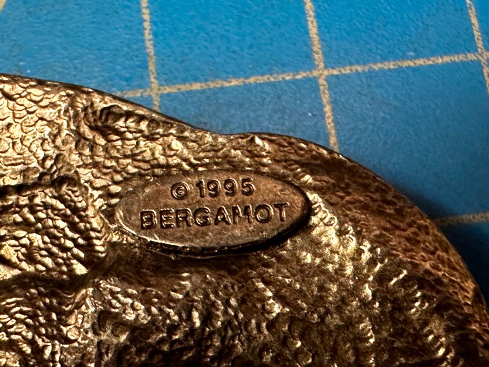 Two Train Engine Side by Side  RailRoad RR  1990's L-900 Bergamot Belt Buckle