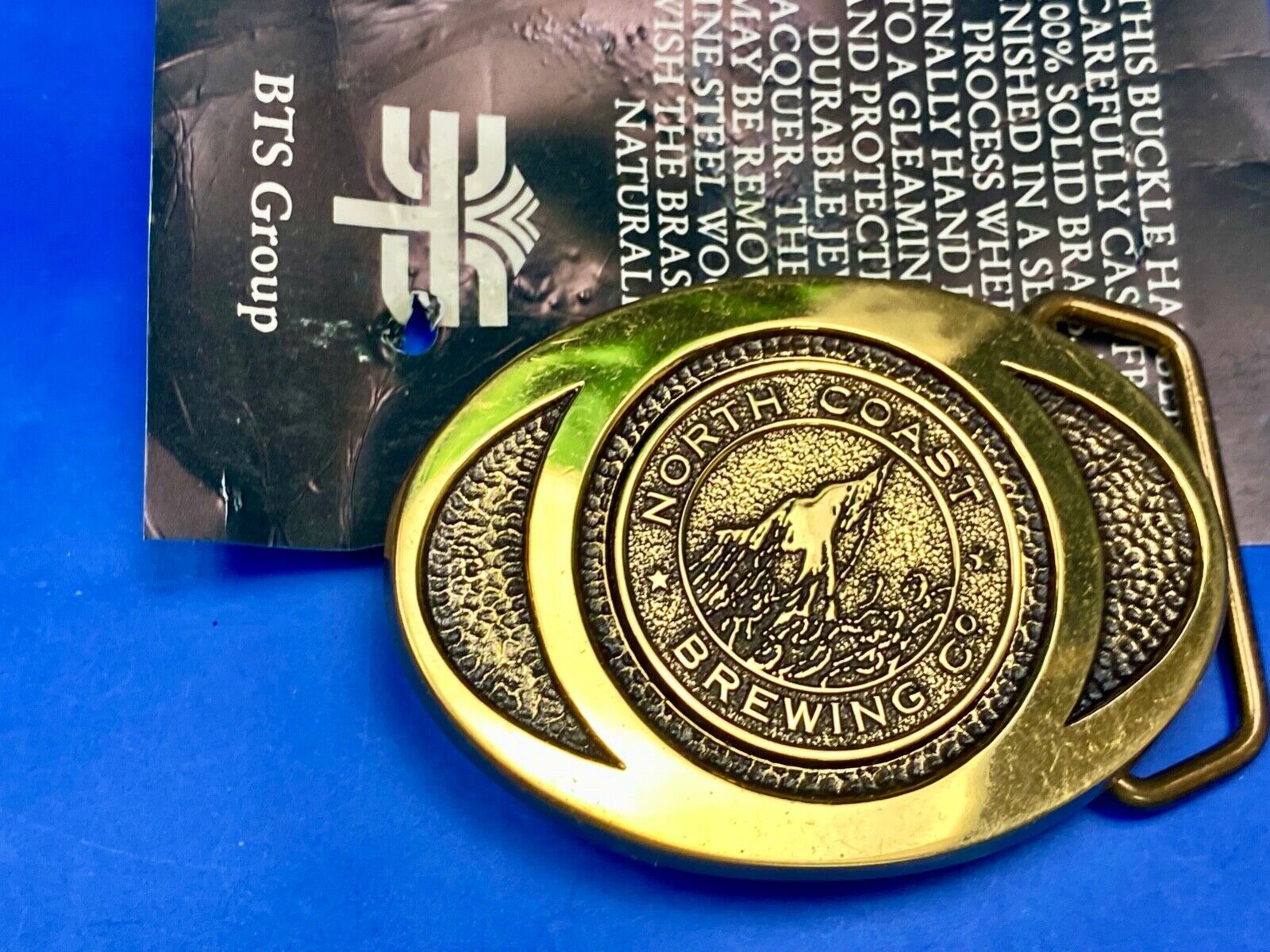 Beer Brewery Collectable North Coast Brewing Company Solid Brass Bts Belt Buckle