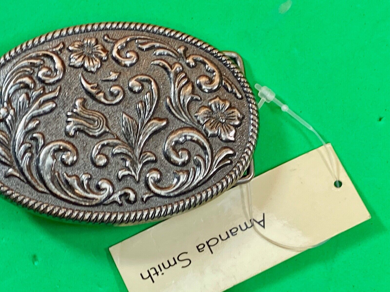 Amanda Smith Filigree western swirl belt buckle  size L $29 MSRP