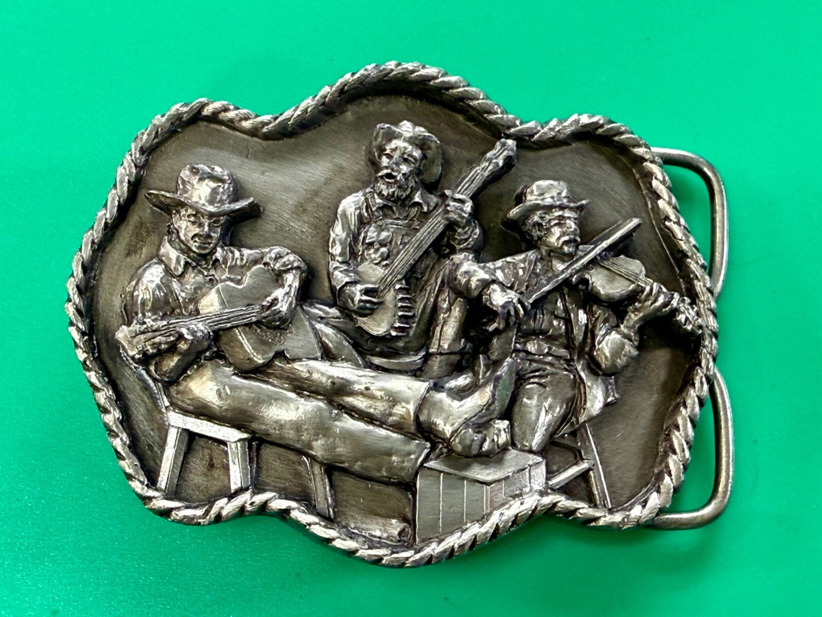American Country Bluegrass Music Commemorate Vintage 1983 Siskiyou Belt Buckle
