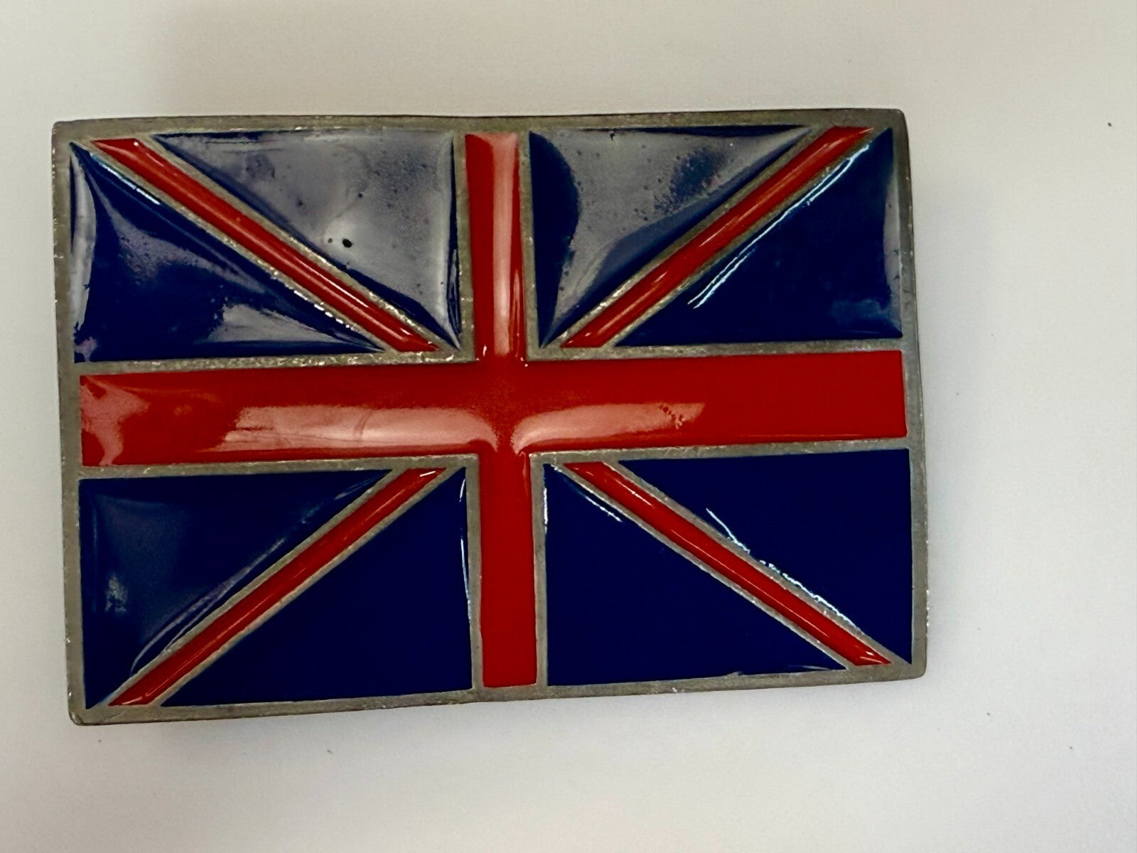 United Kingdom Union Jack UK British Britain Flag Vintage Mobtown Belt Buckle