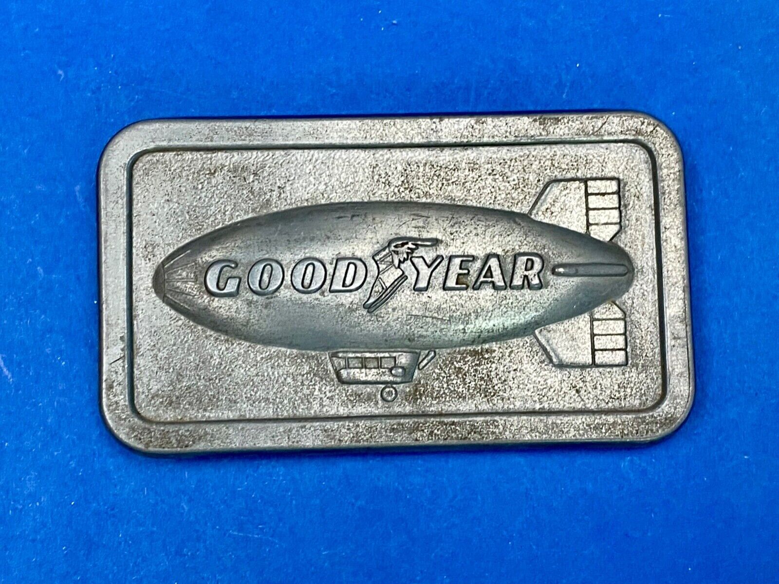 The Goodyear Blimp - Sporting Events, Tire And Rubber Company Belt Buckle
