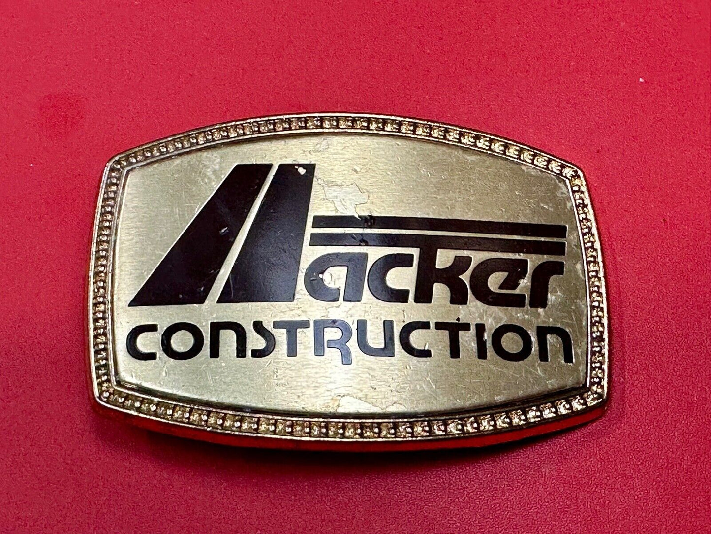 ACKER Home Construction Company Promo Advertising belt buckle  FL, GA, Texas
