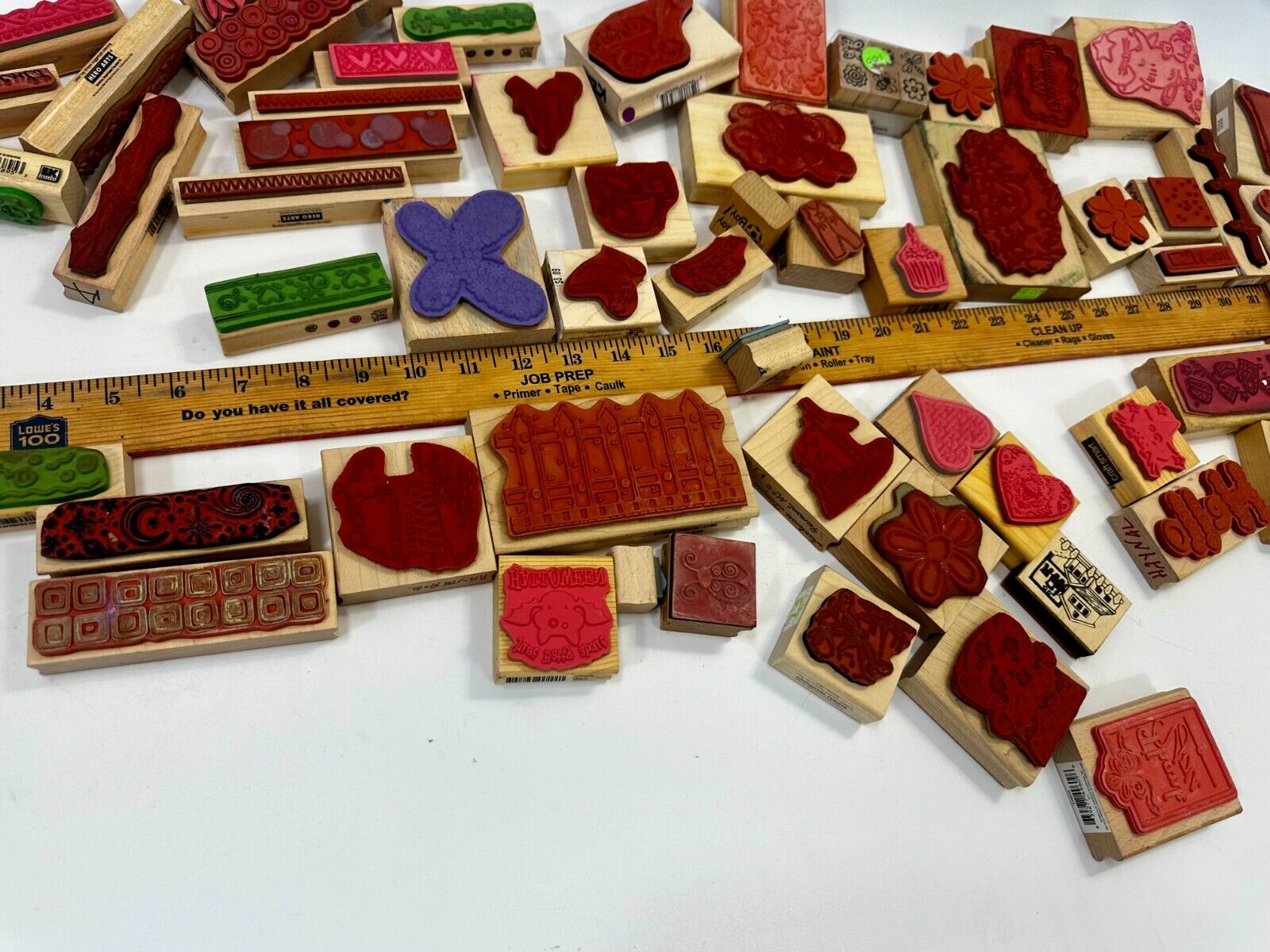 6.5 Pounds of Rubber Stamps HUGE LOT - Mostly NEW! Scrapbook Teachers SCORE!