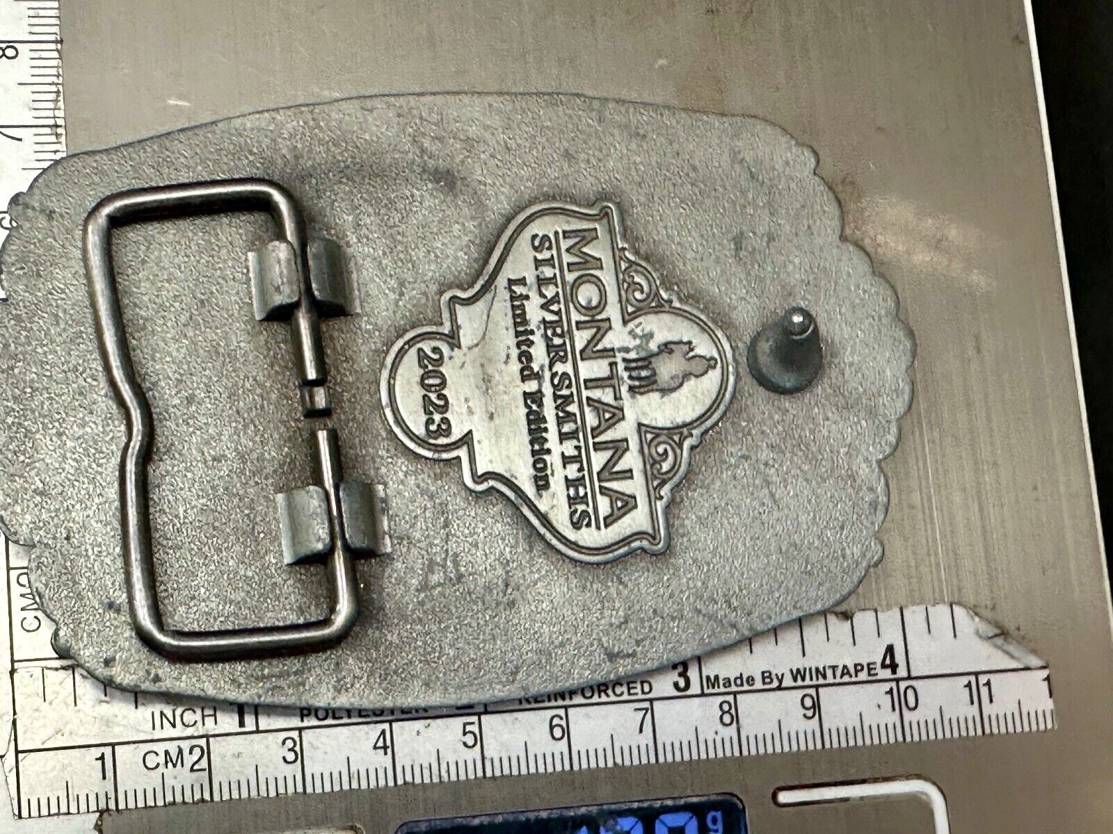 2023 Pendleton Whisky Let'er Buck Montana Silversmith Rodeo Cowboys Belt Buckle