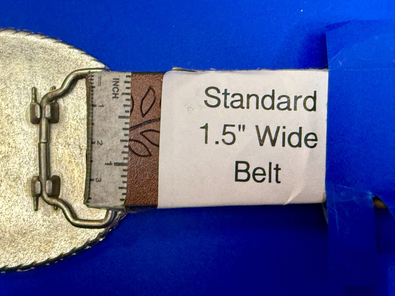 Tropical Island Paradise Picture Vintage Rhinestone Border Oval Belt Buckle