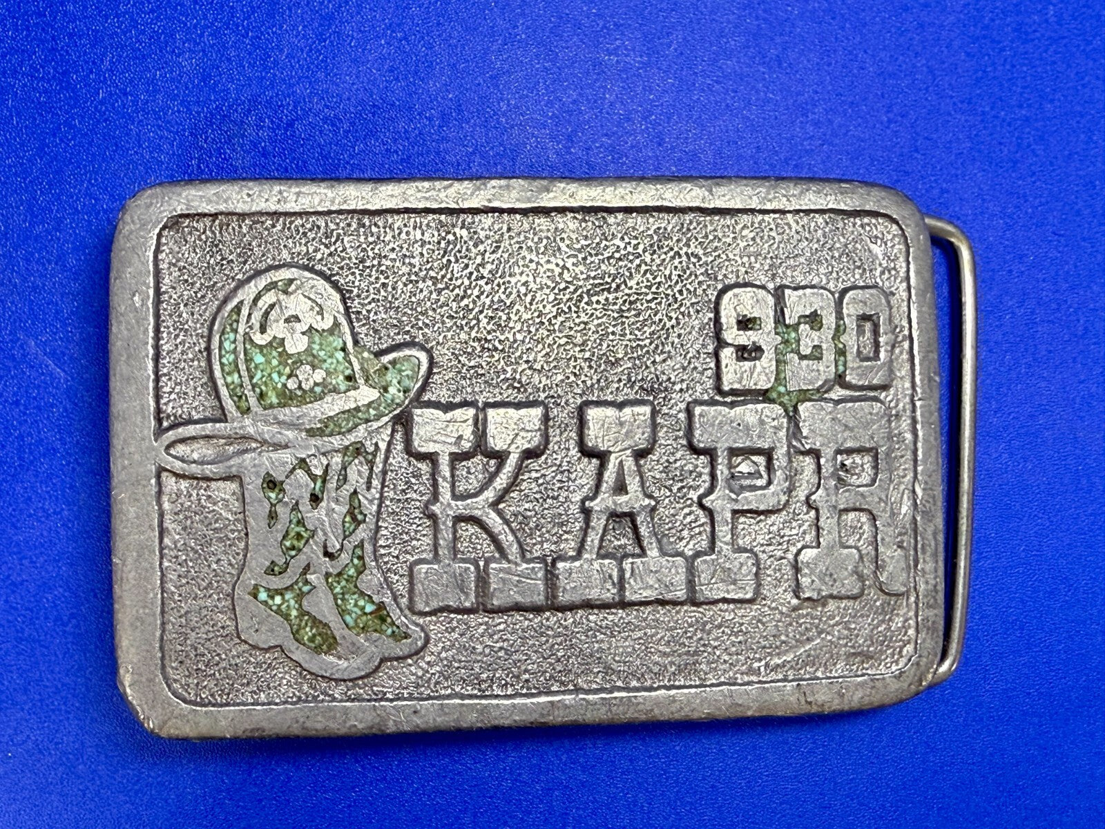 930 KAPR AM Radio Station Vintage 1976 Belt Buckle by Wyoming Studios Art Works