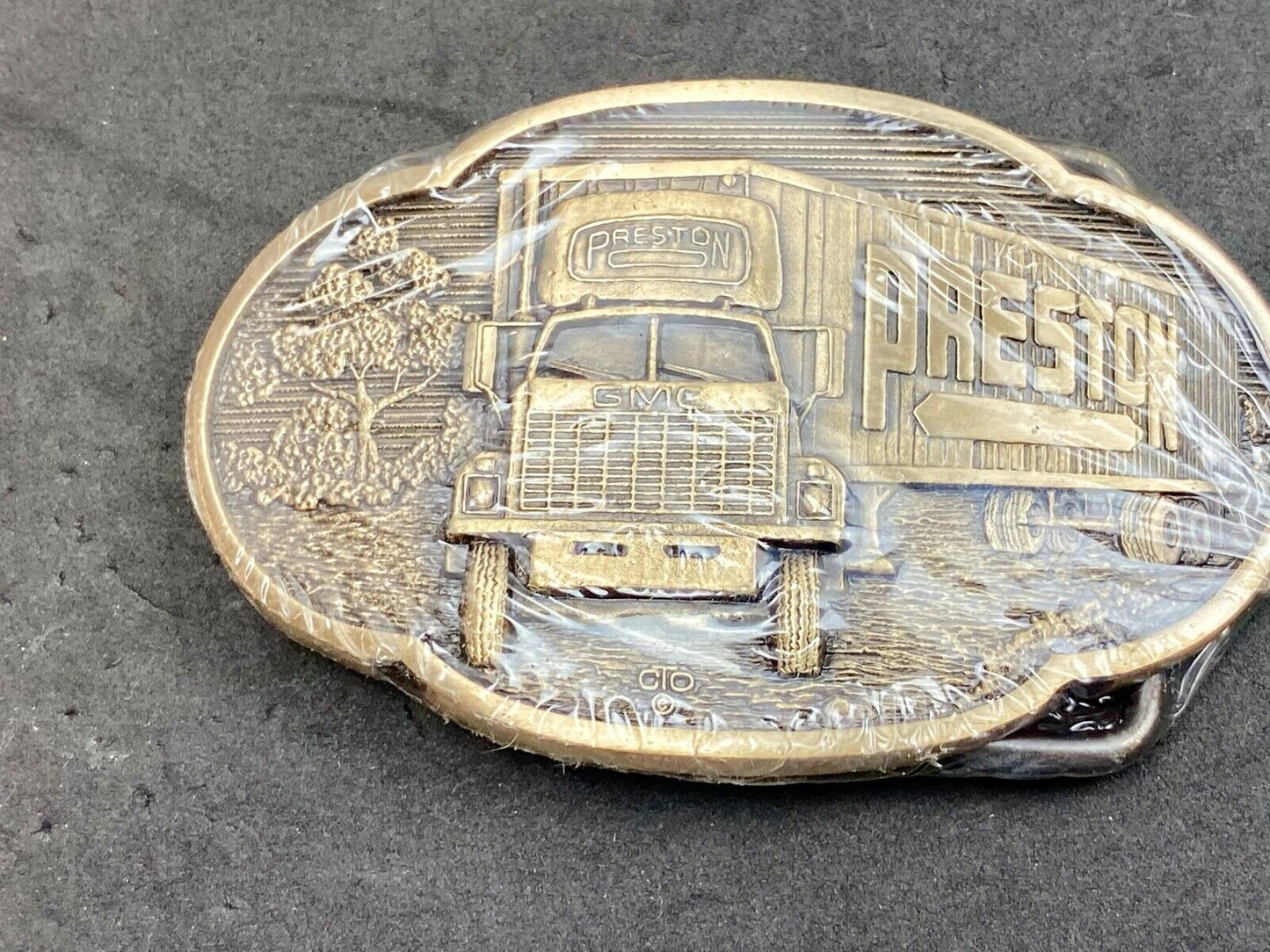 Vintage 1980’s Preston Semi drivers - BELT BUCKLE by O.C.Tanner