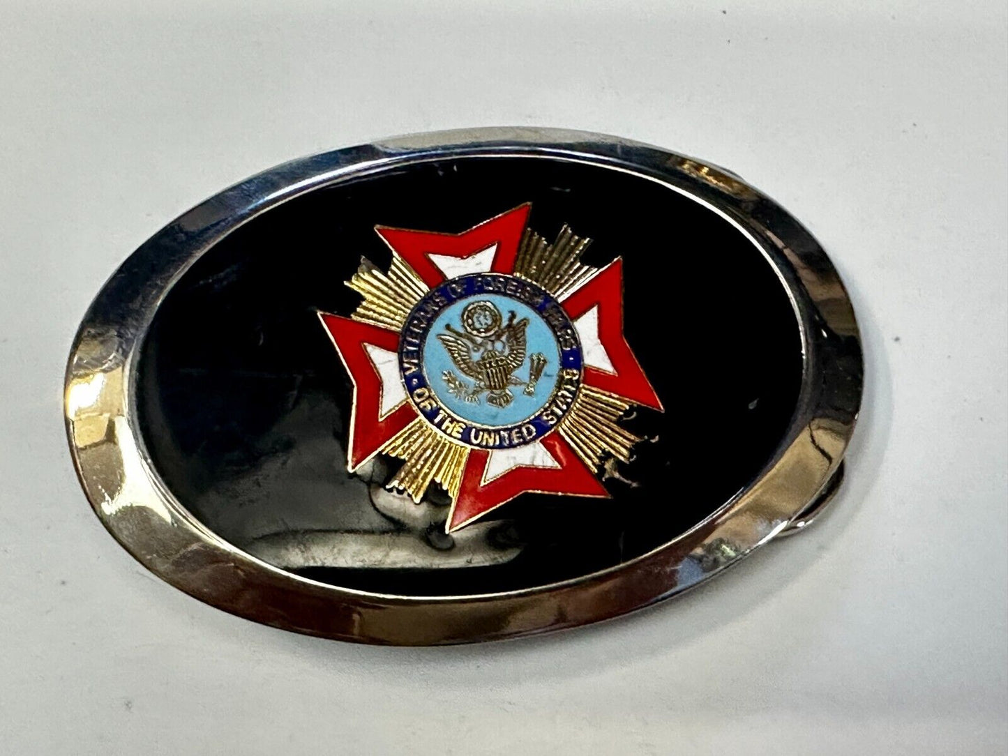 Veterans Of Foreign Wars Of The United States America Life Member Belt Buckle