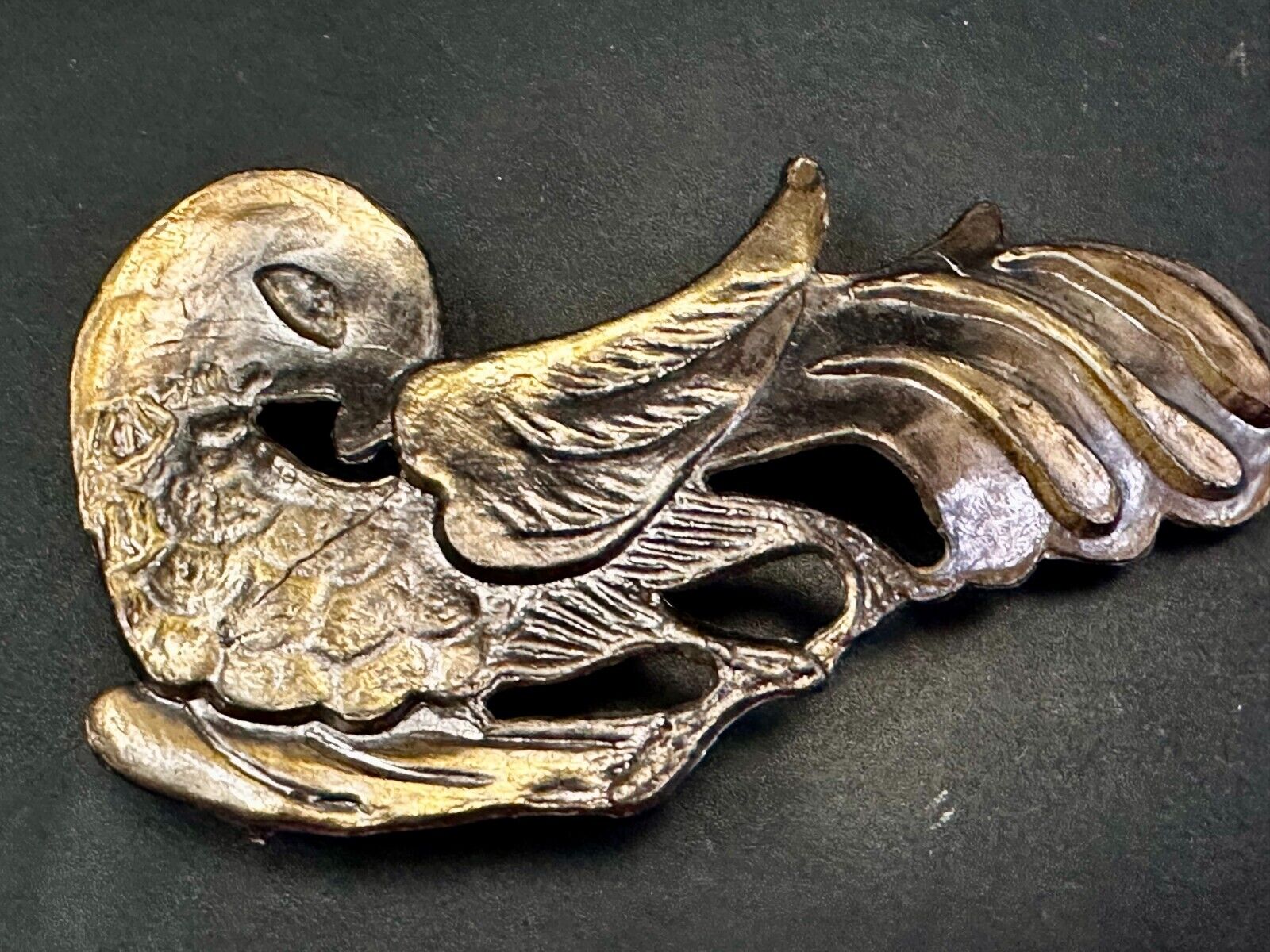 Unique Cockatoo Bird Parrot Figural Cutout Belt Buckle by Pyramid Belt Co