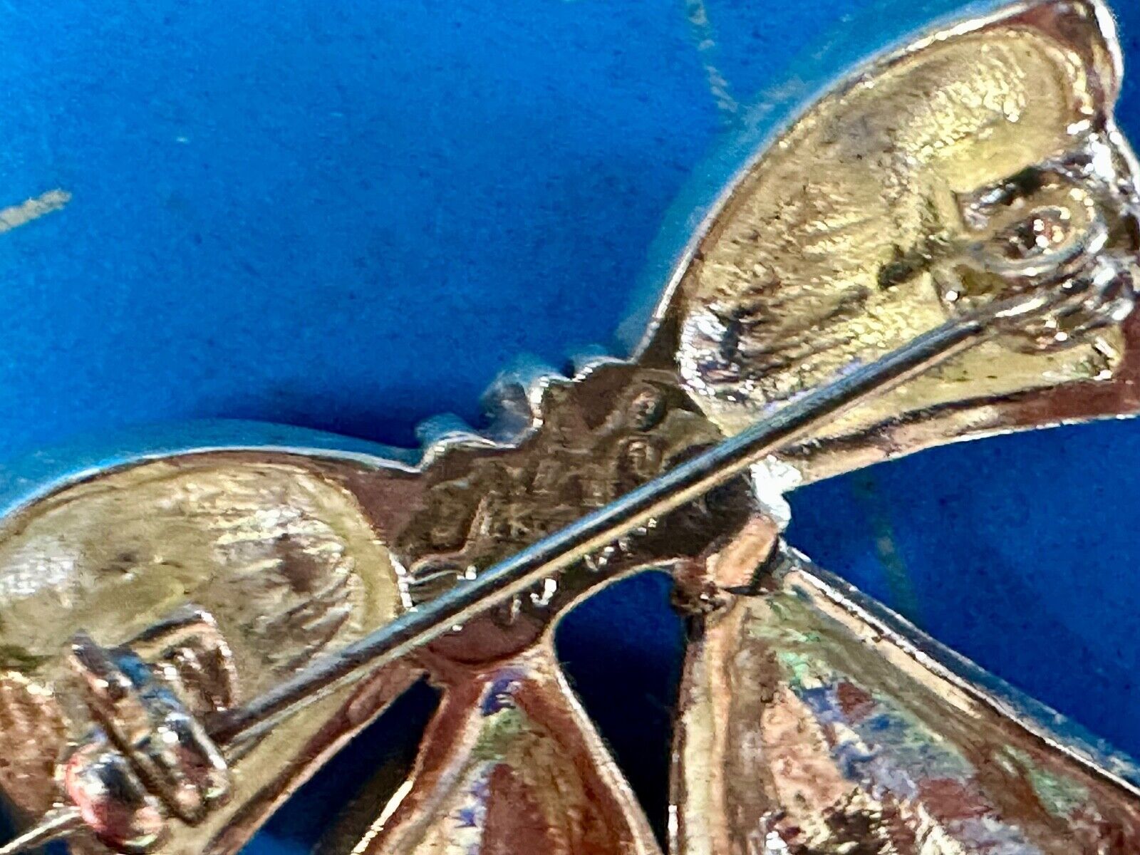 AAI Signed Vintage Brooch Pin 1.5” Bow Crystal Rhinestones Silver Tone