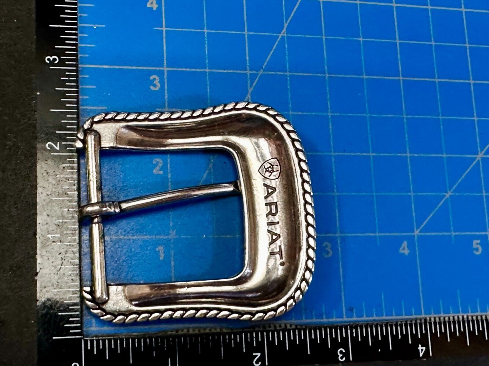 ARIAT Silver Belt Buckle A2108 Ranger Style Replacement Western Belt Buckle