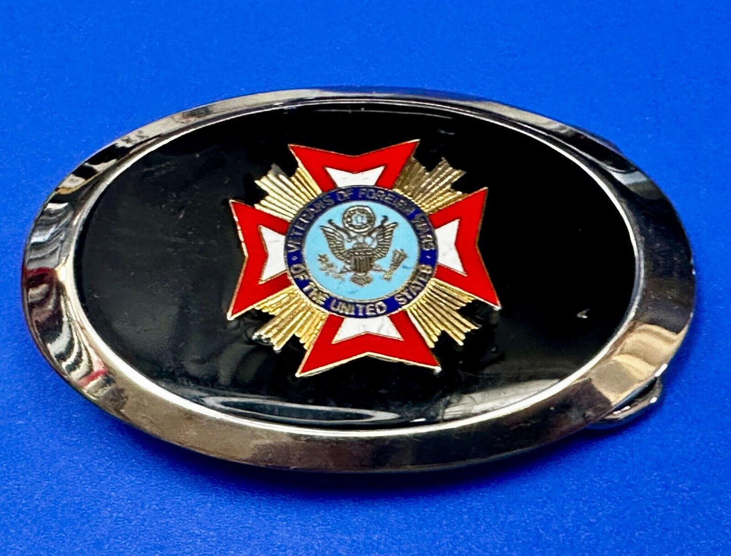 Veterans Of Foreign Wars Of The United States America Life Member Belt Buckle