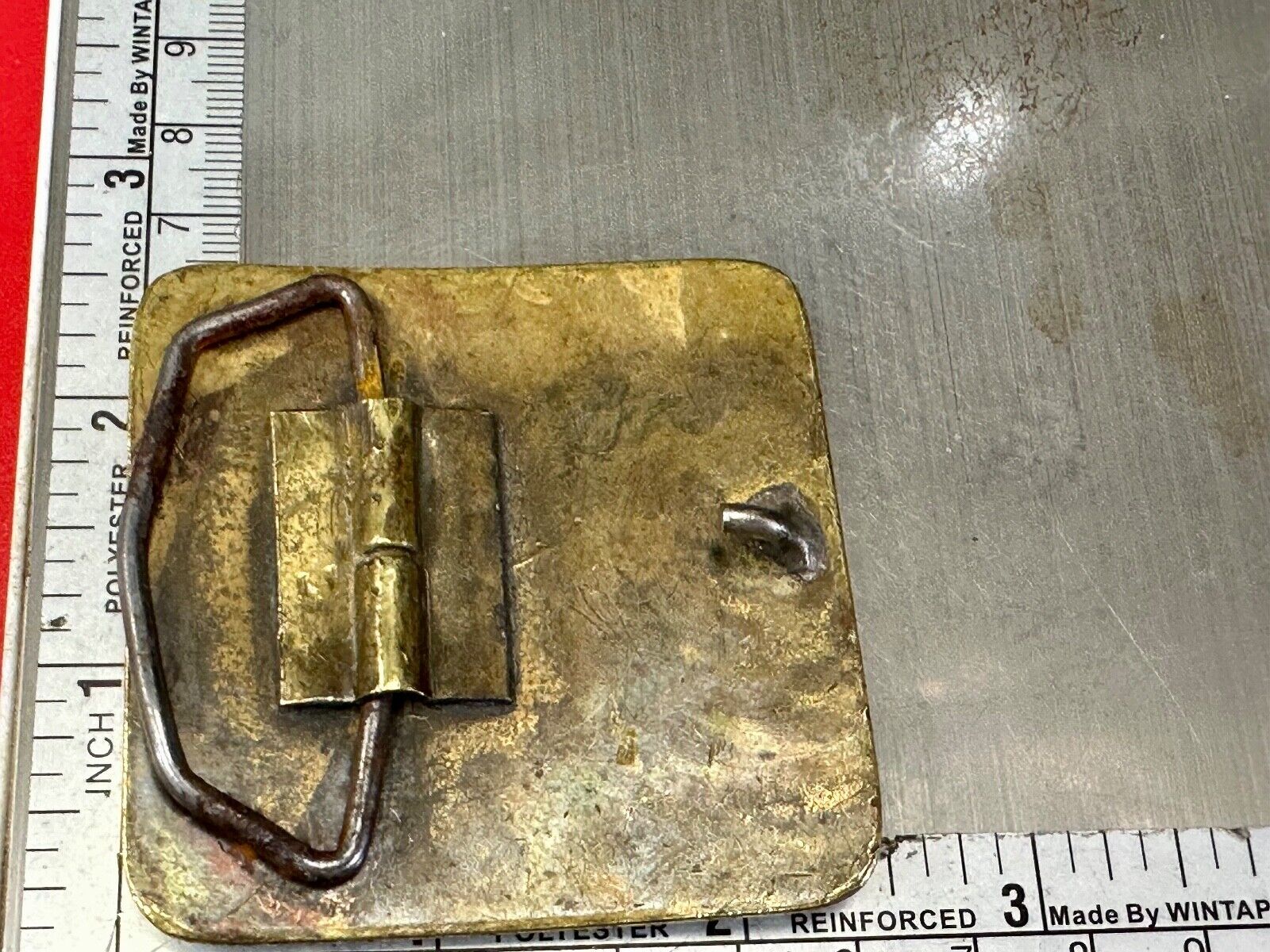 Veritas Geophysical Ltd CGG Alberta Canada vintage adverting belt buckle