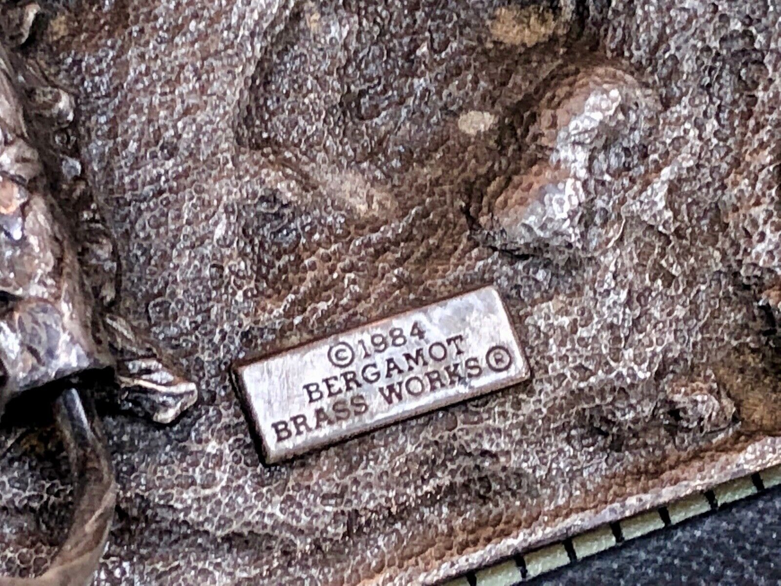 Vintage 1984 Bergamot Belt Buckle  Bass jumping off the buckle! 