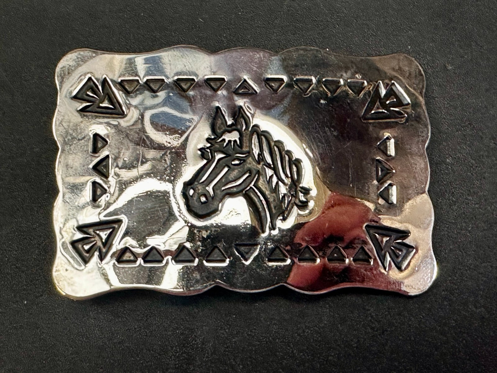 Vintage Horse Head Native American / Southwestern Vibe Belt Buckle