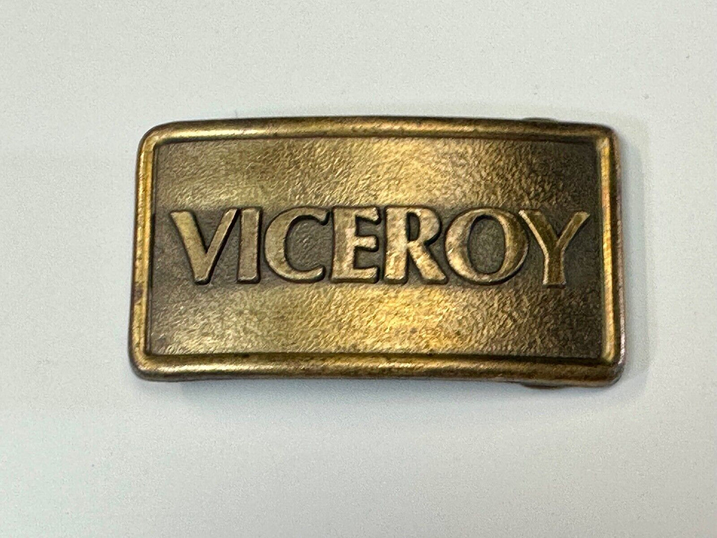 Viceroy Cigarettes Advertising Promo Loyalty Vintage Brass Tone Belt Buckle