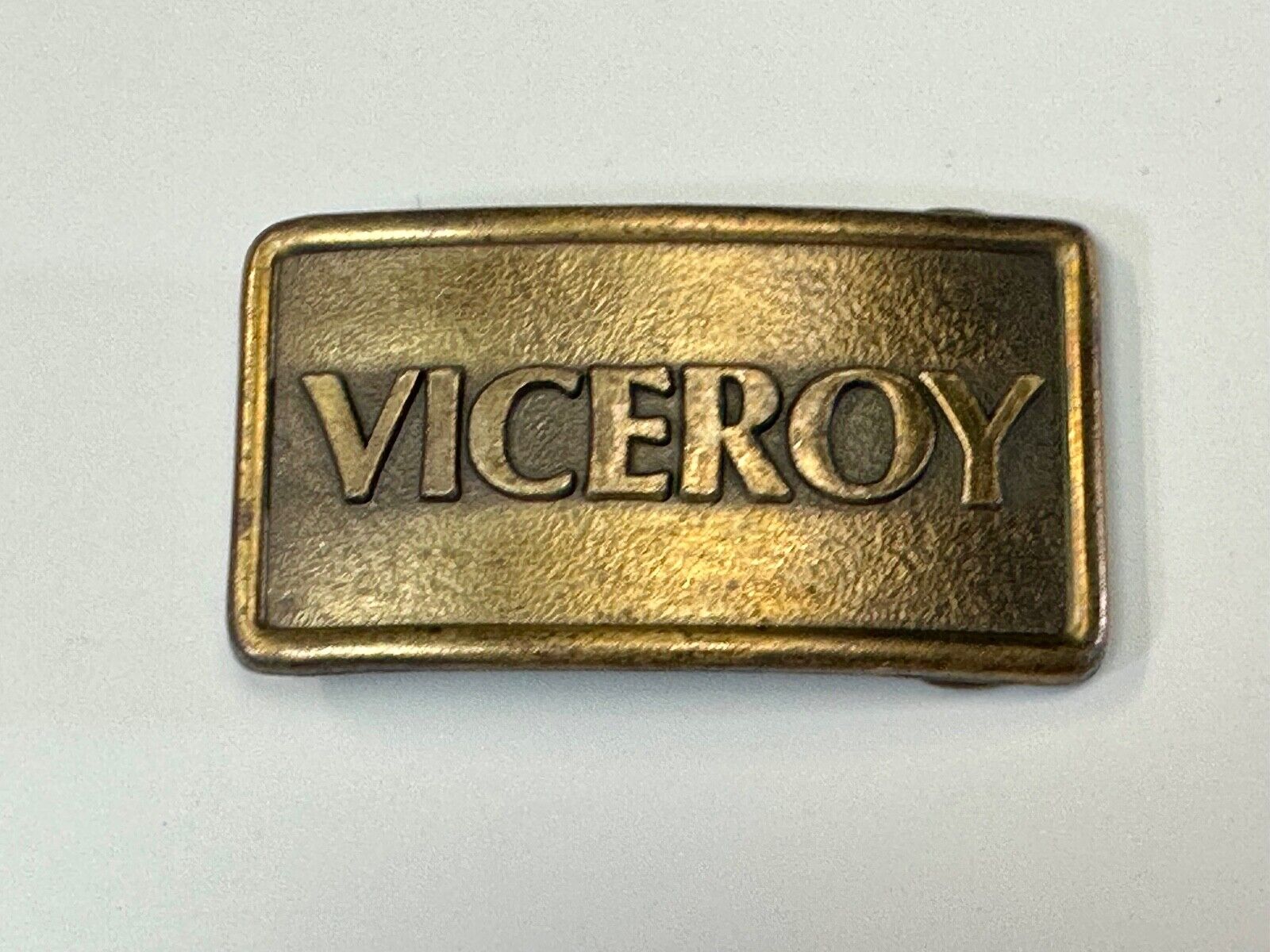 Viceroy Cigarettes Advertising Promo Loyalty Vintage Brass Tone Belt Buckle
