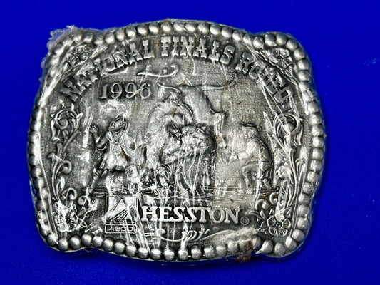 1987 National Finals Rodeo NFR Cowboy Western NOS Belt Buckle in wrap