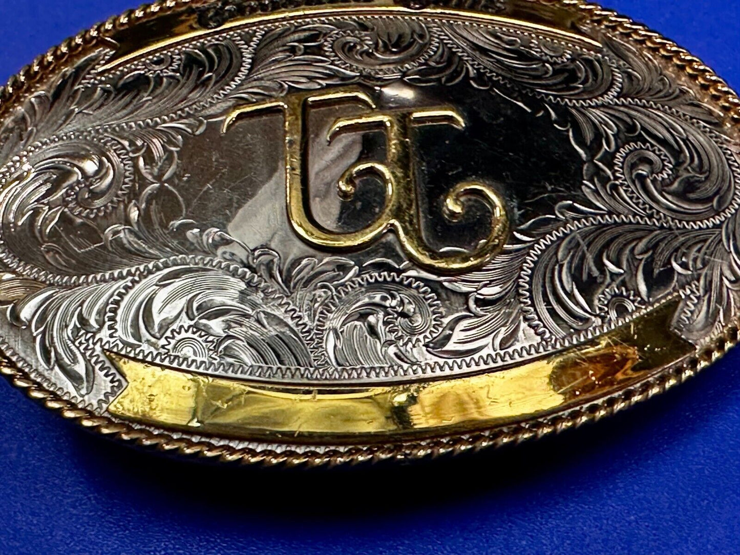 TT Thousand Trails Trophy Style Montana Silversmith Engravable Belt Buckle