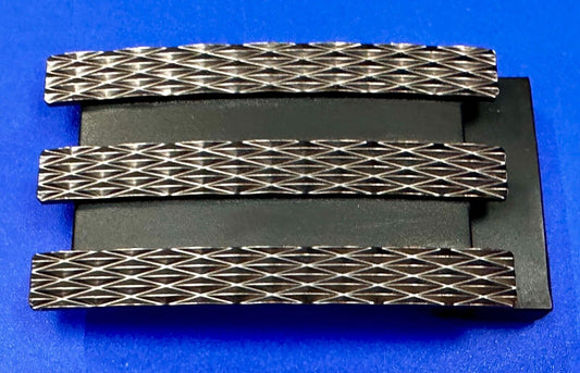 Adidas Golf 3 Stripe Matte Black Color - Trophy Award Style Belt Buckle