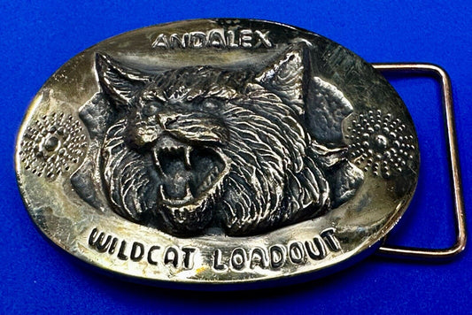 Andalex Wildcat Loadout Vintage Sculpture Belt Buckle by Gary Phrazen