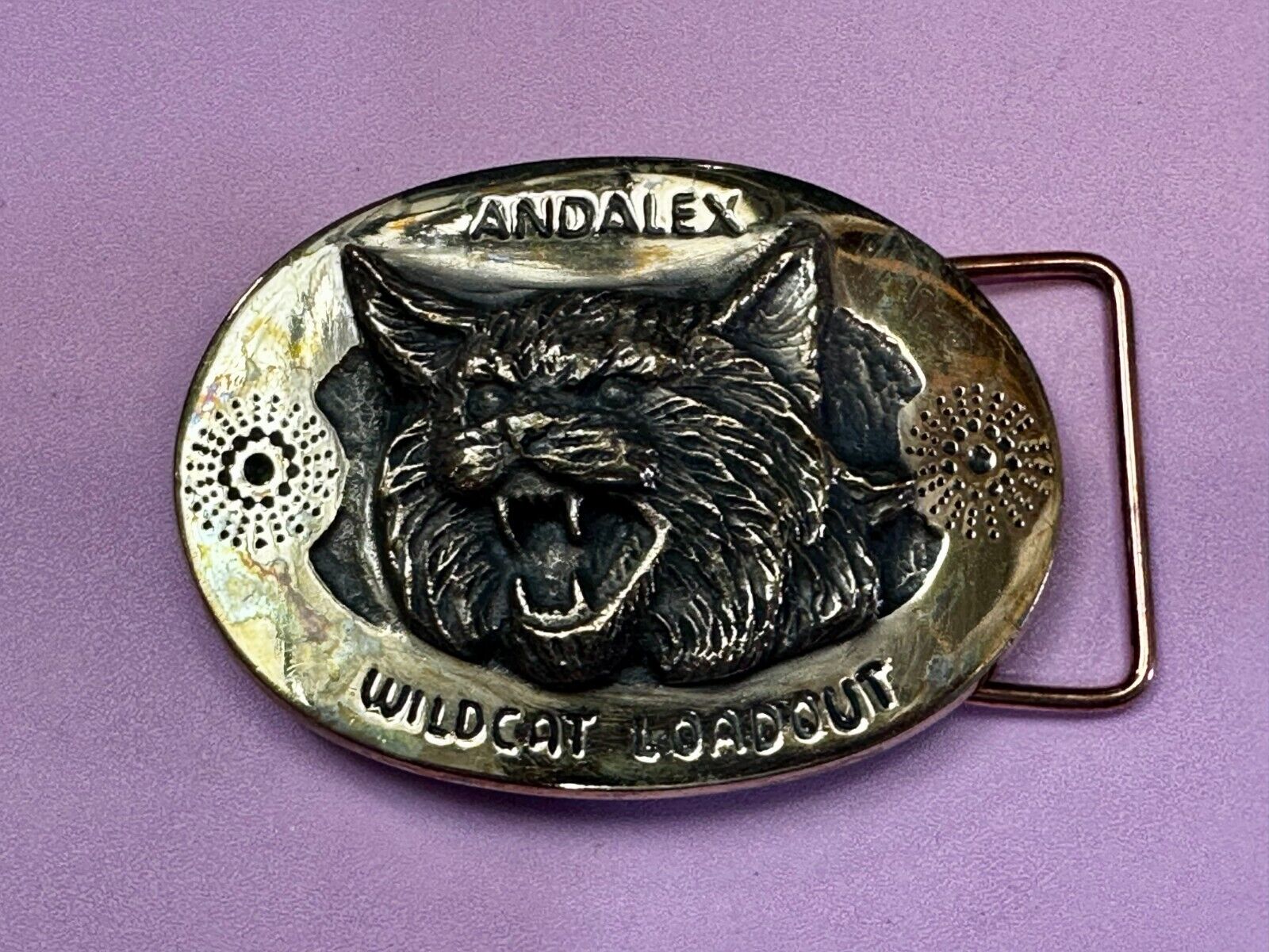 Andalex Wildcat Loadout Vintage Sculpture Belt Buckle by Gary Phrazen