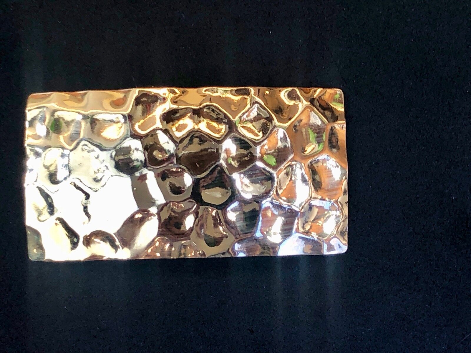 Vintage Gold tone Scarf Clip Belt Tie Slide Buckle 