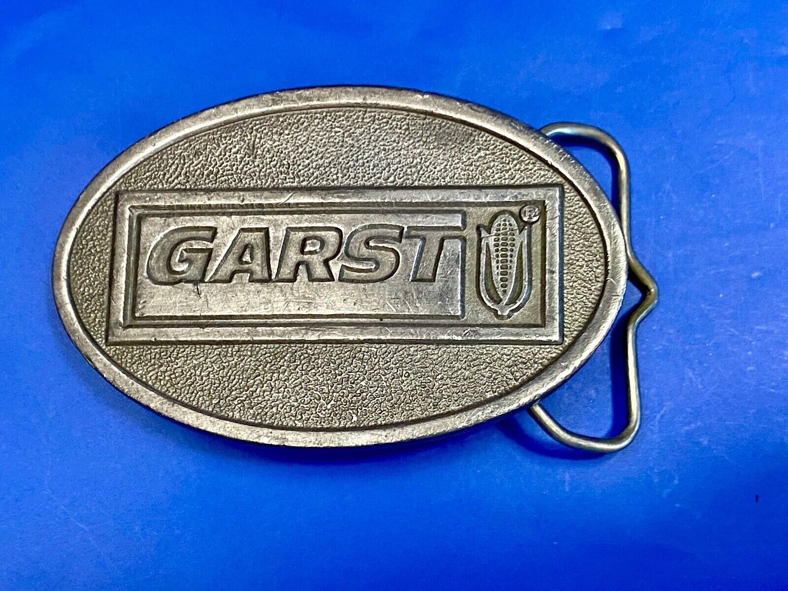 Vintage Garst Seed Belt Buckle Ffa Agriculture Farming Farm Coon Rapids Iowa