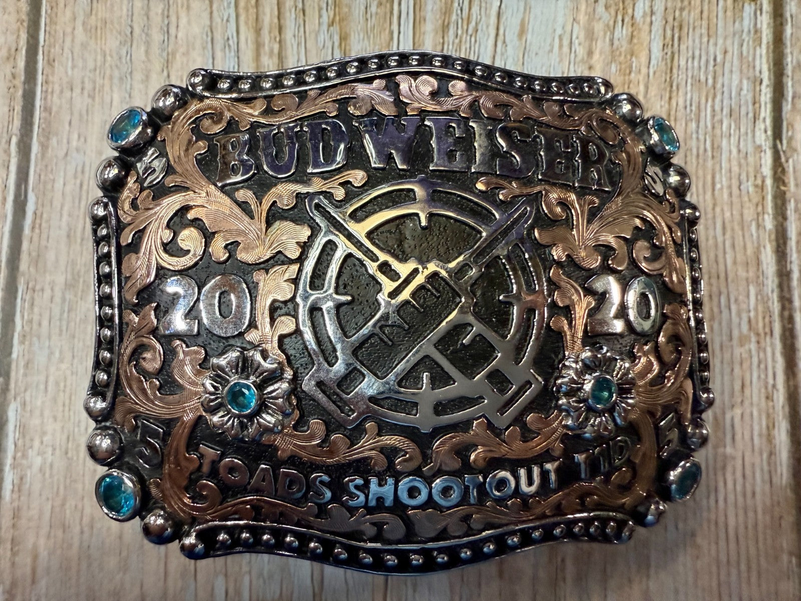 2020 Budweiser Toads Shoot Out TID Event 2ND TO NONE Trophy NASCAR Belt Buckle