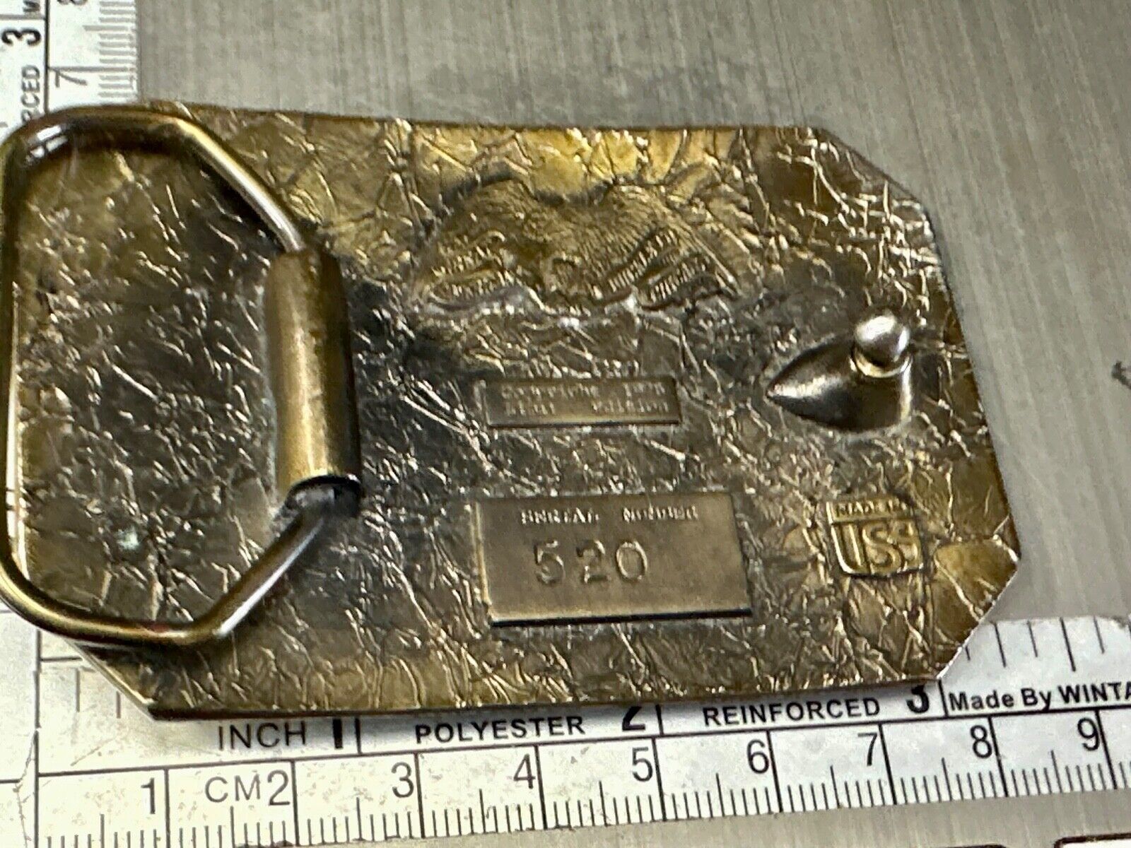 Two deer  / doe nature 1976 Great American belt buckle co - perfect hunters gift
