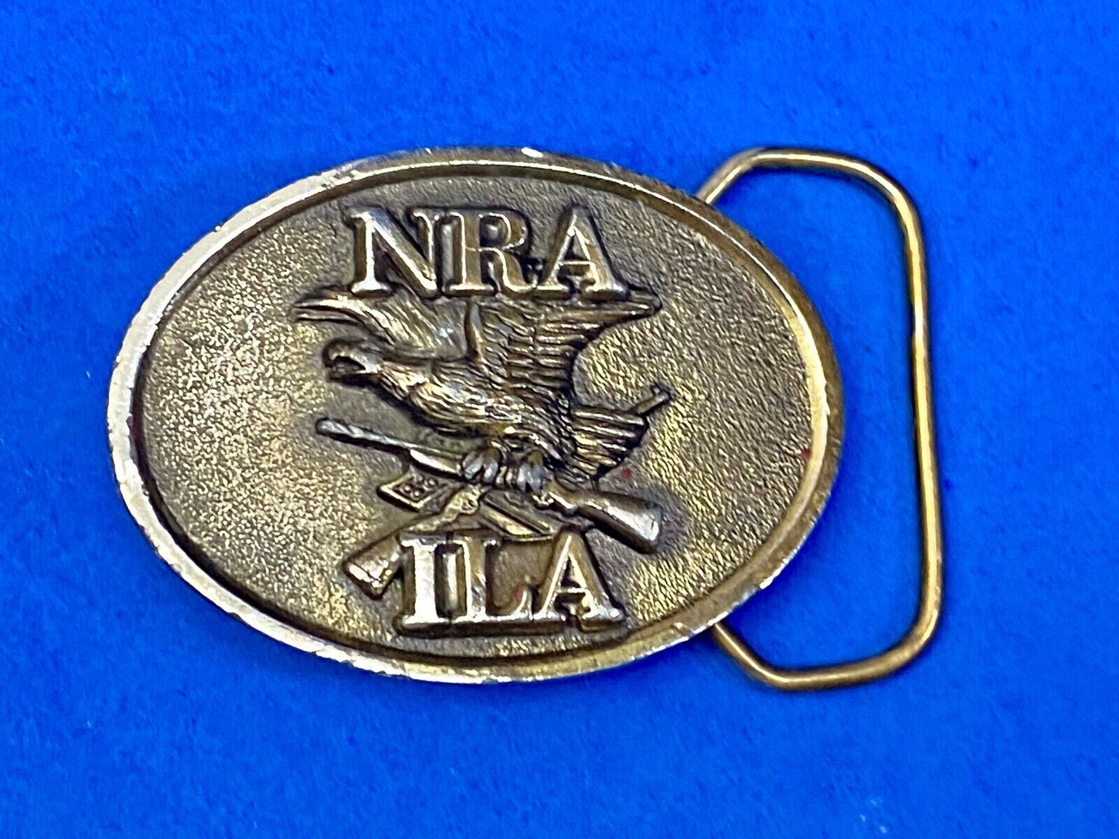 Vintage 1970S **Nra/Ila** (National Rifle Association) Gun Belt Buckle