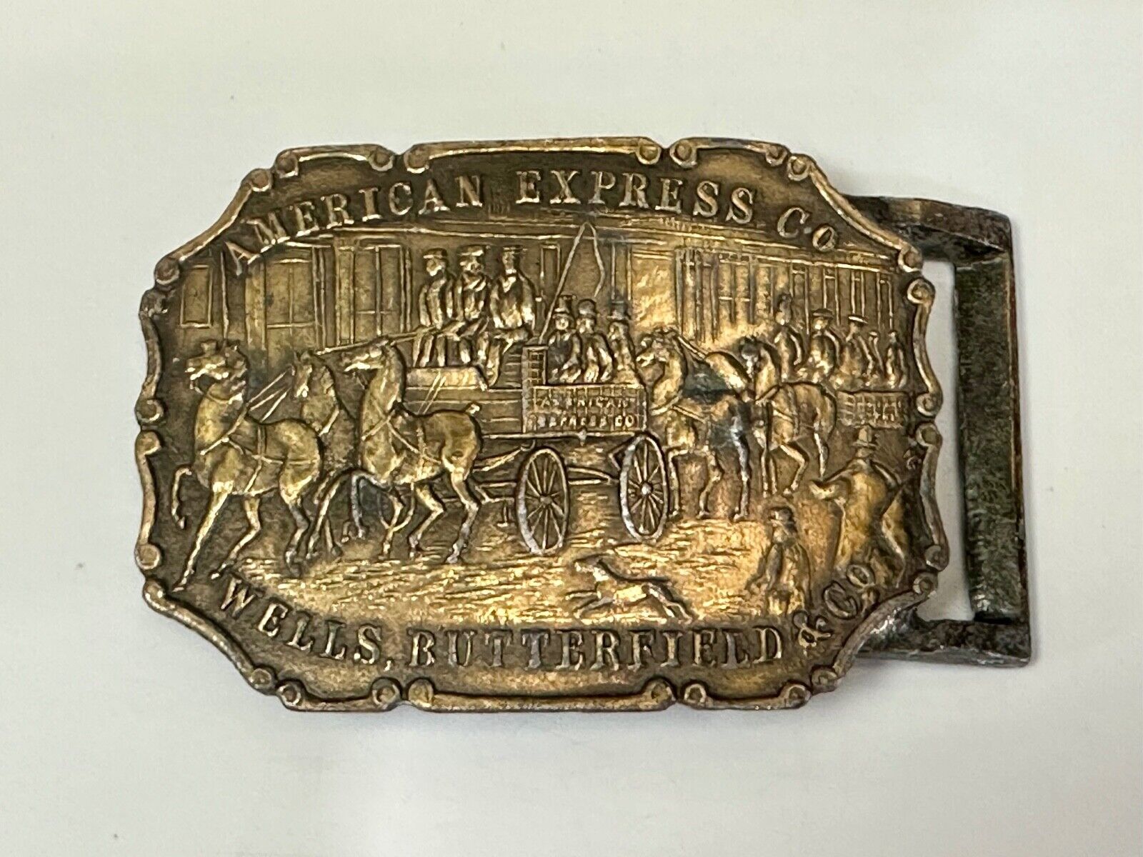 American Express Wells Butterfield belt buckle by Synek Studio New York