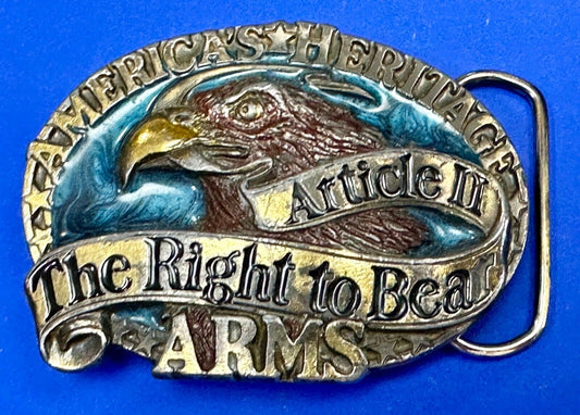 2nd amendment The Right to keep & Bear Arms patriotic great American belt buckle