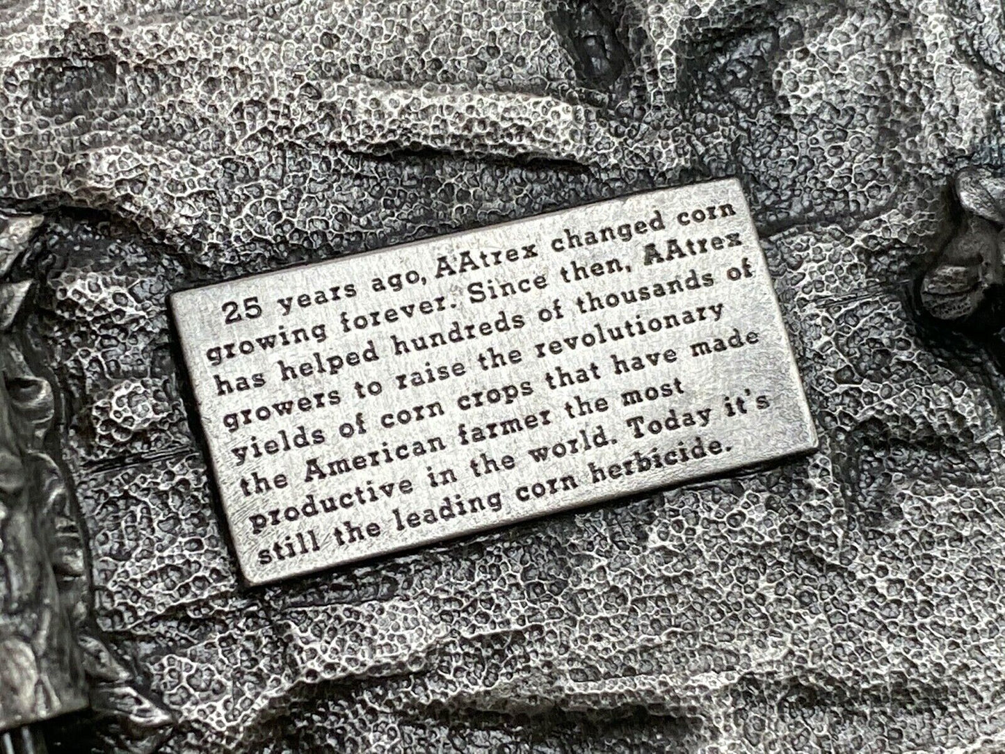 Aatrex Herbicide Belt Buckle 25Th Anniversary Corn Sprayer Farm Tractor Planter