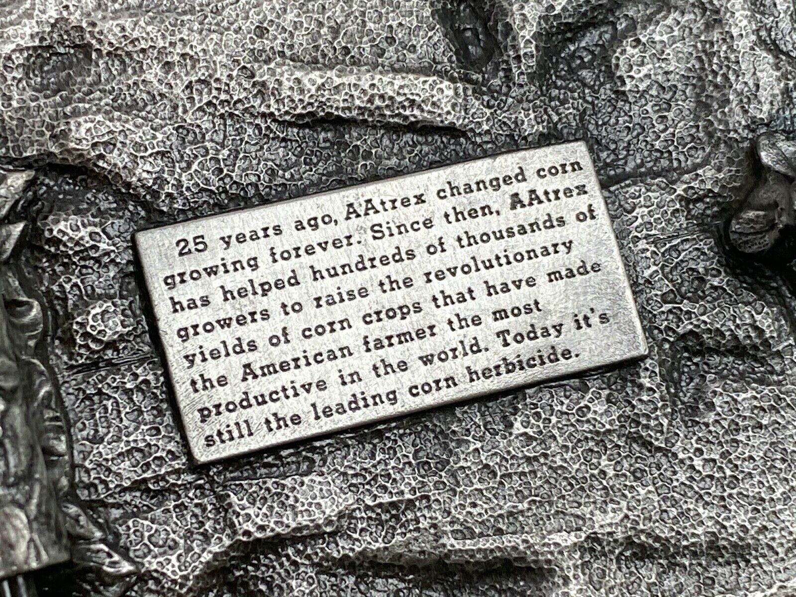 Aatrex Herbicide Belt Buckle 25Th Anniversary Corn Sprayer Farm Tractor Planter