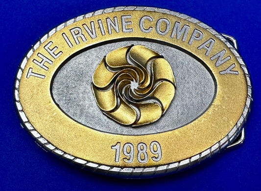 The Irvine Company 1989 Fourth Edition Collectors Western Ranch Belt Buckle