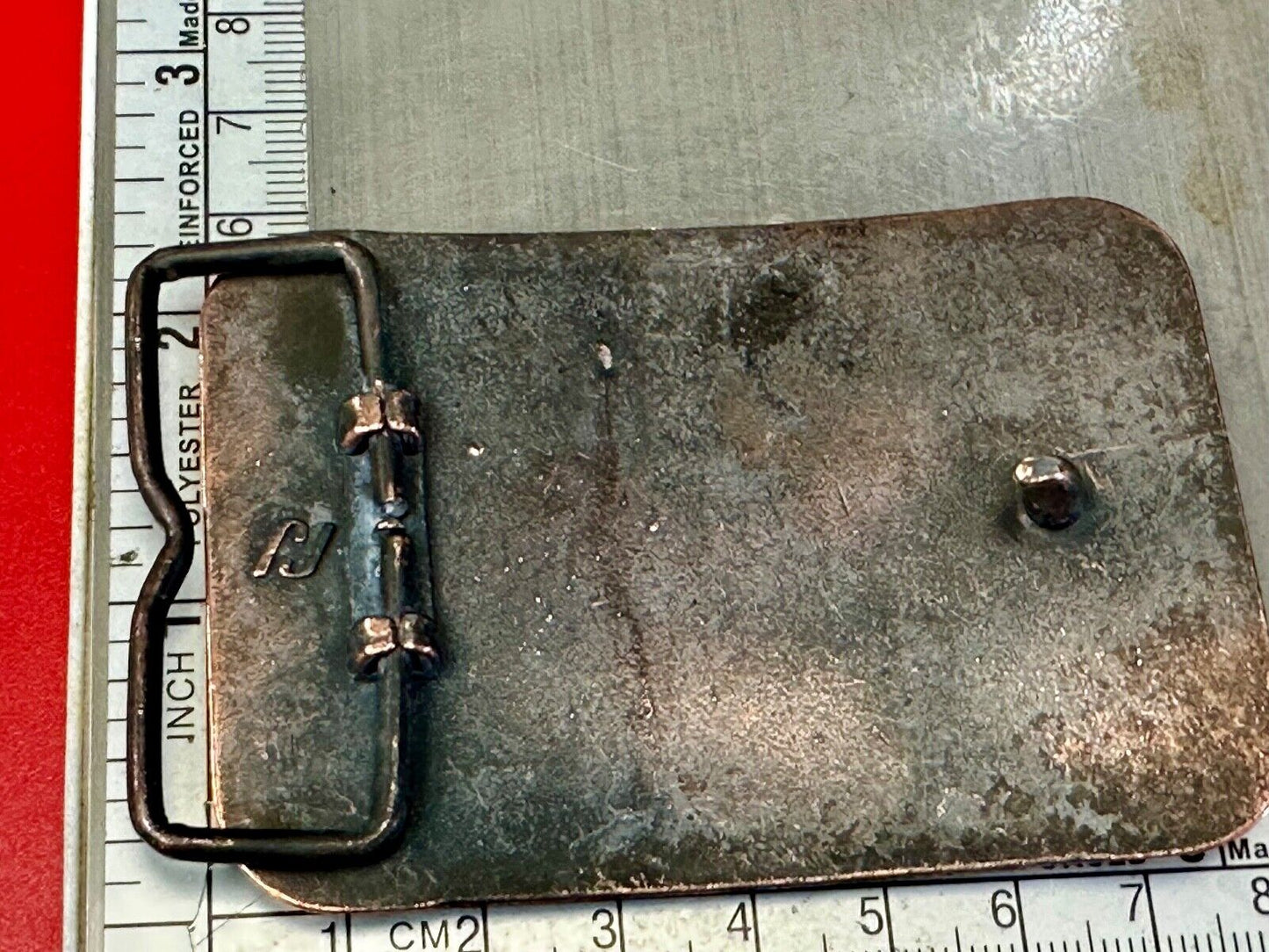 USMR AMAX inc 3 million safety award vintage belt buckle by RJ