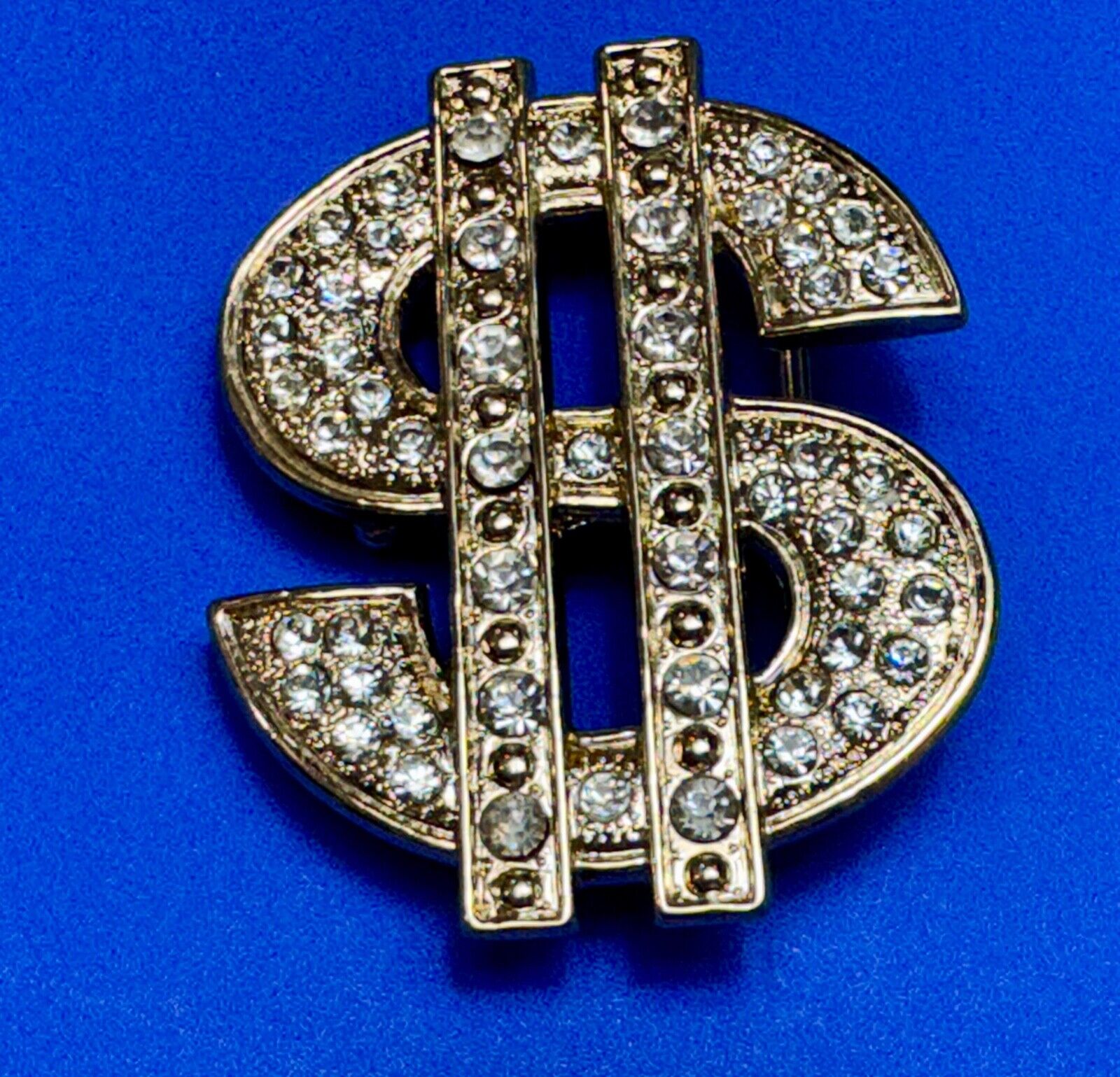 All about the $ - Jeweled Rhinestone covered Dollar Sign money cutout belt buck