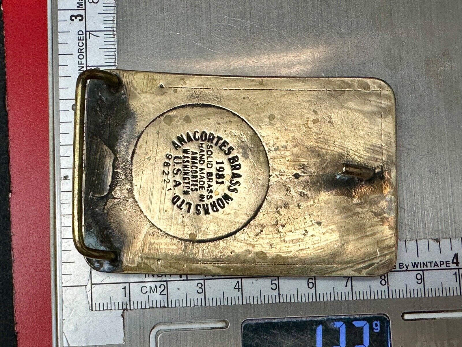 Turris Coal Company Elkhart Mine Illinois Solid Brass Anacortes Belt Buckle
