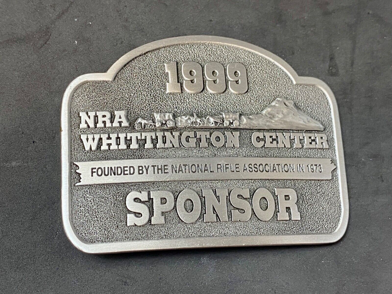 1999 NRA Whittington Center National Rifle Association Sponsor belt buckle