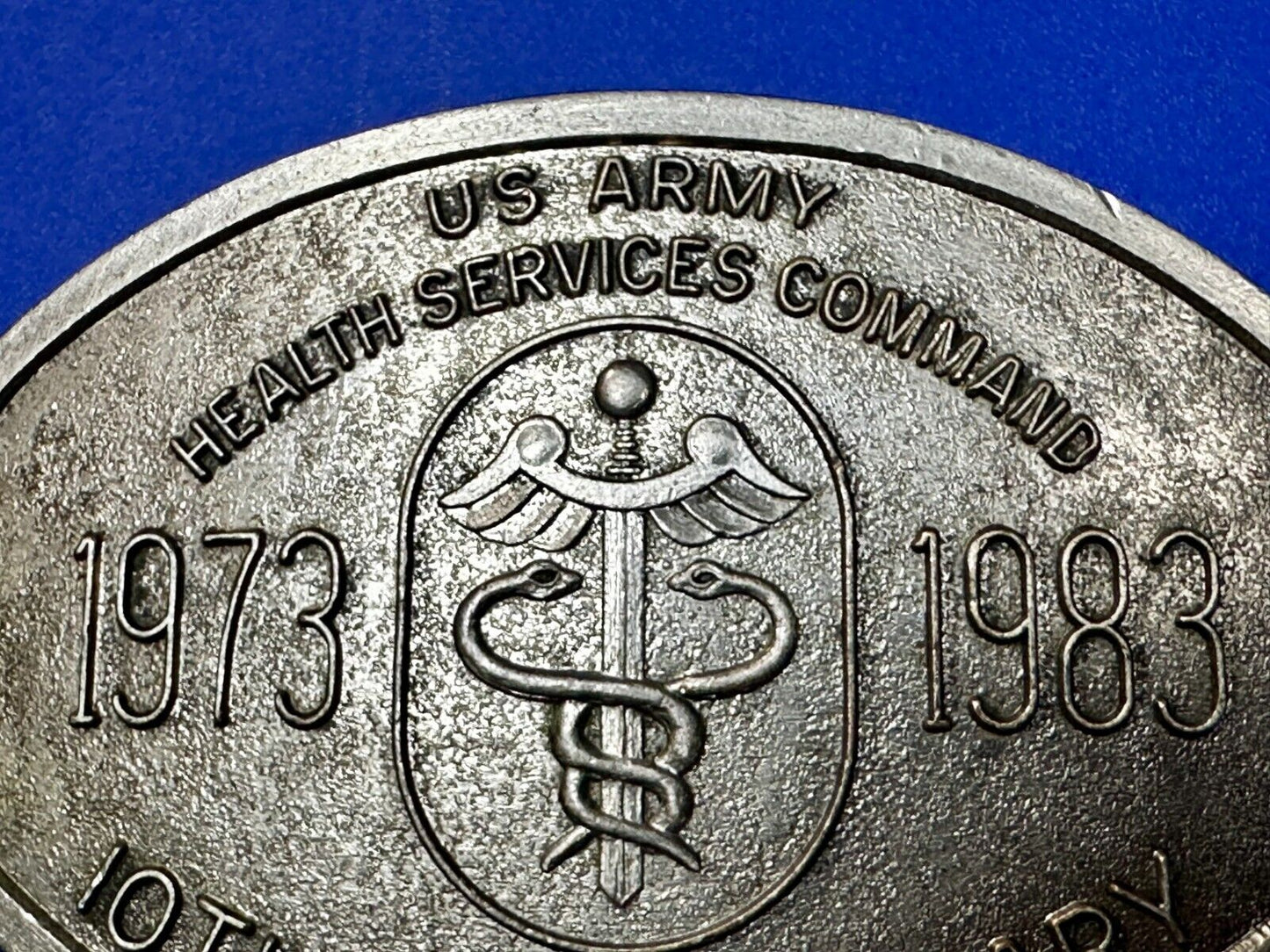 US Army Health Service Command 10th Anniversary Limited Edition Belt Buckle