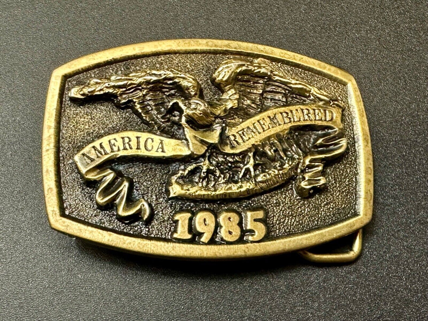 America Remembered - Park CITY  1985 belt buckle by Michael Ricker LIMITED NO 3