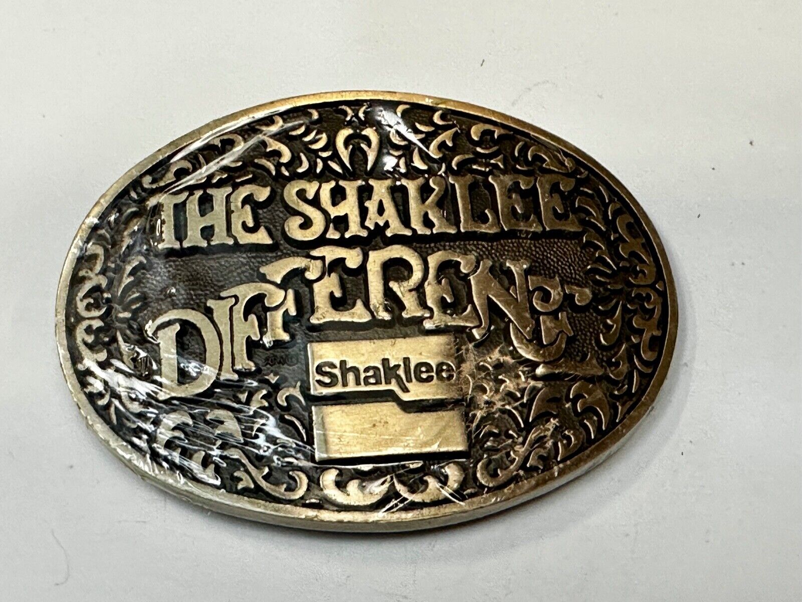 The Shaklee Difference Vintage Award Division Medals Solid Brass NOS Belt Buckle