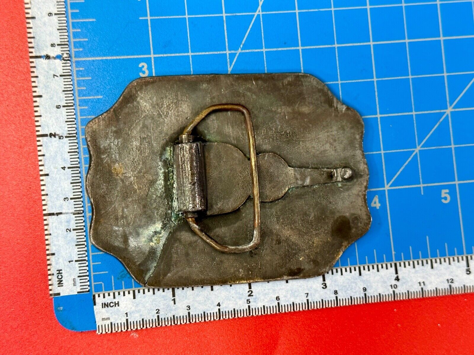 America's Heroes Fire Dept Boston Brass Tone Belt Buckle Horse Wagon