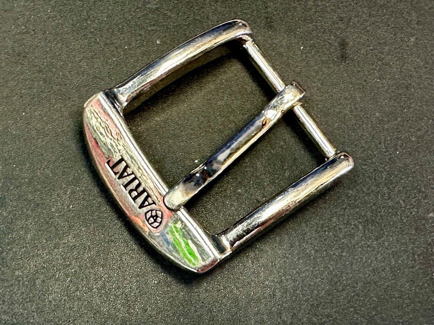 Ariat - Western silver tone ranger style replacement reflective 2"  belt buckle