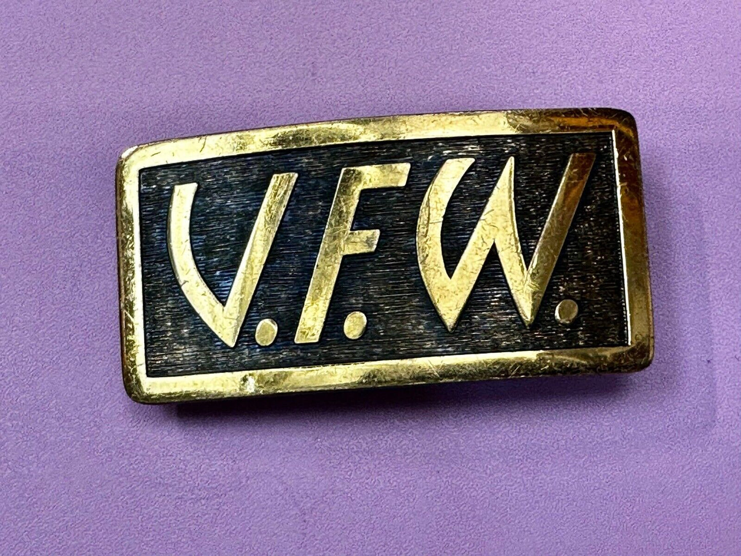 VFW Veterans Foreign Wars Of The USA RARE Brass Custom Belt Buckle