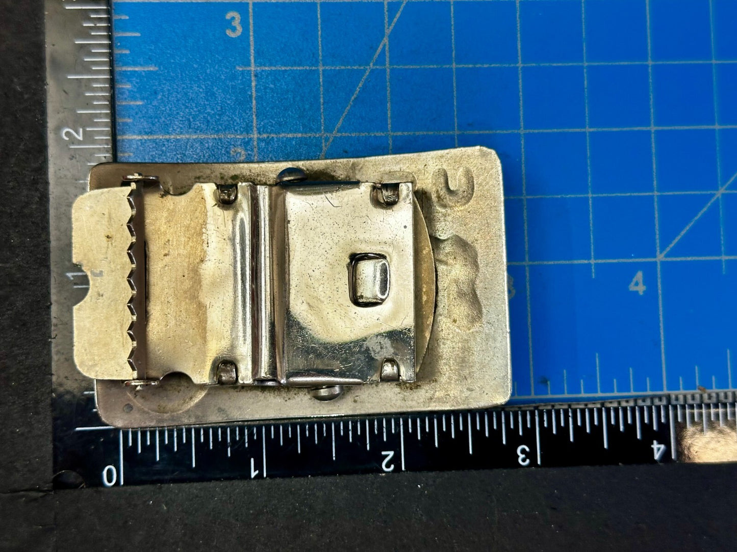 USN United State Navy Japan Korea Map Military Style Ratchet Belt Buckle