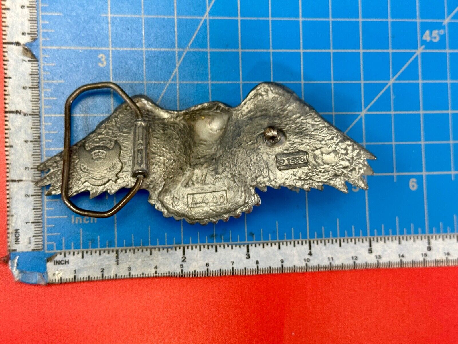 Vintage Figural Eagle Patriotic American USA Great American belt buckle Co